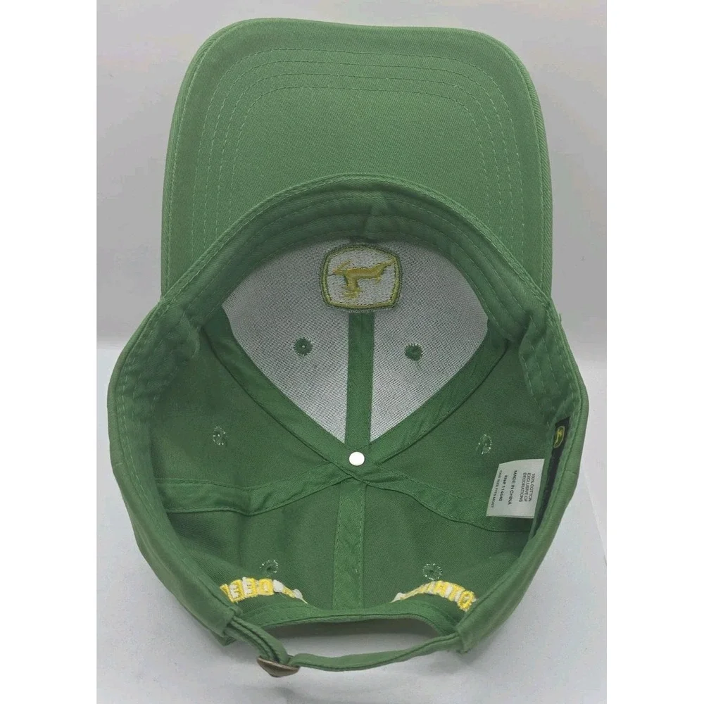Genuine John Deere Hat Cap Strapback Green Nothing Runs Like A Deer Tractor Farm